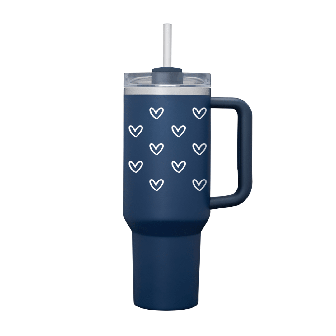 LoveSip Tumbler with Straw & Lid - Memories InsiteLOVESIP TUMBLER BLUE STAN-